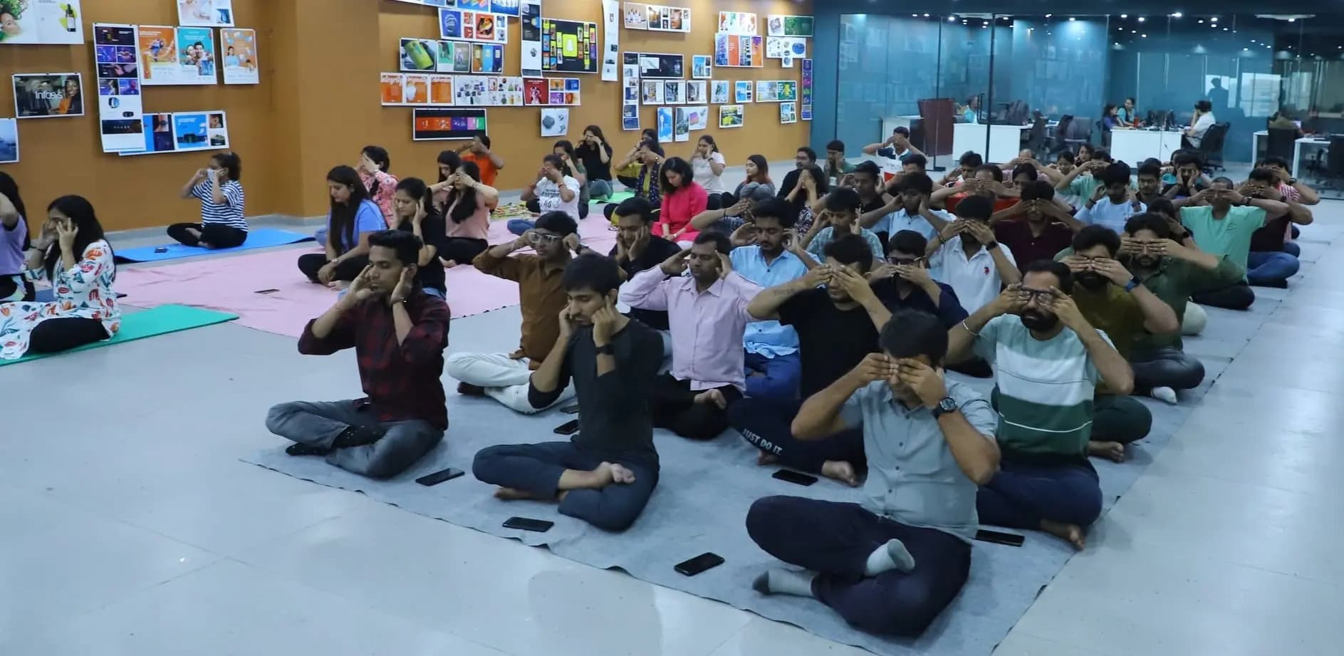 Corporate Yoga at Communication Crafts